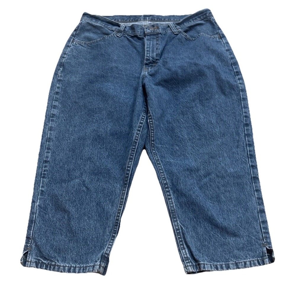 Lee Riders Women's Mid Rise‎ Capri Jeans Light Wash Size 16 M